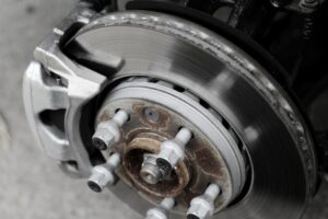 Brake Inspection, Brake Repair in St.Cloud FL At FloState Auto Diesel Repair. Close up view of vehicle brake