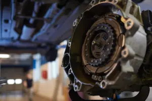 Car parts in auto shop