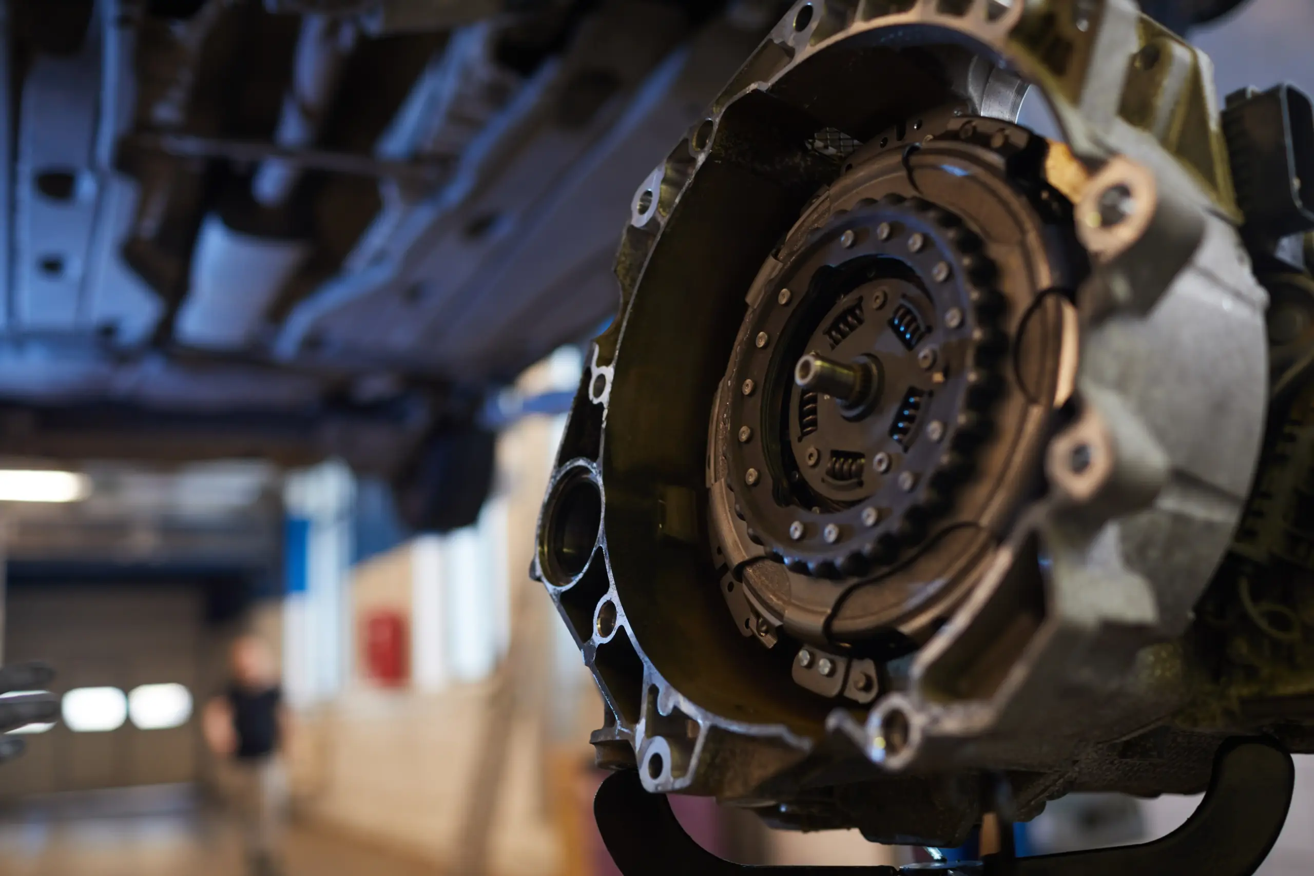 Car parts in auto shop
